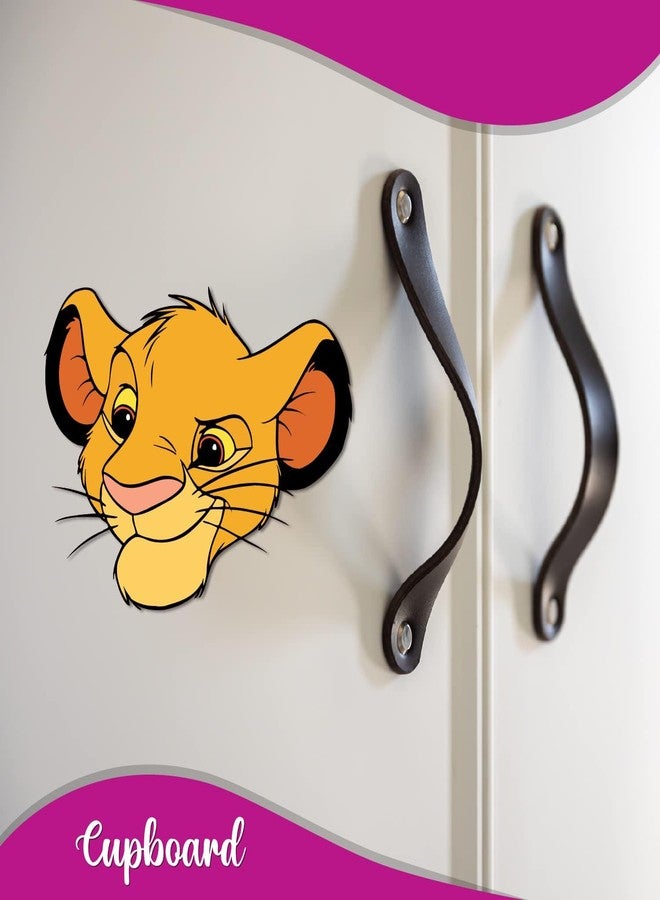 Bhai Please Simba Wooden Fridge Magnet (Pack of 1) | Cartoon Characters, Movie, TV, Comics, Anime | Fridge Decorations | Gift for Friends, Colleagues, Gen Y | Birthday, Return Gift - Image 3